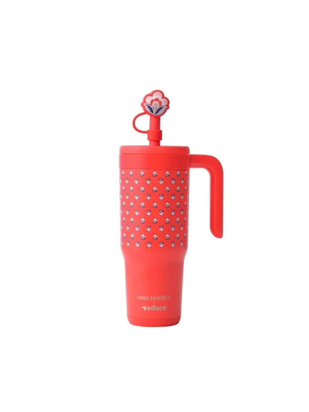Vera Bradley x Reduce 24 ounce Bluebell Ditsy Hibiscus Spill Proof Cup